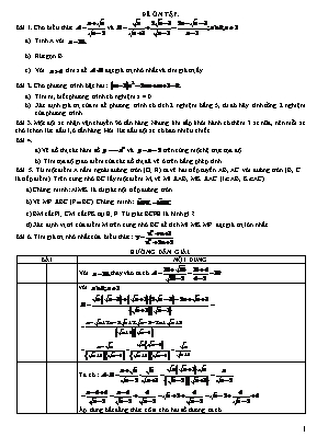 Đề ôn thi vào Lớp 10 THPT môn Toán (Có đáp án)